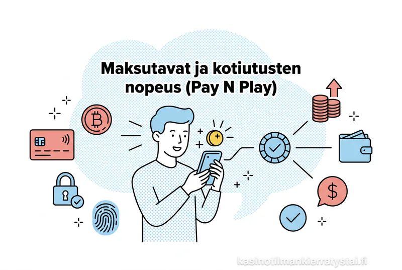 Maksutavat ja kotiutusten nopeus (Pay N Play)